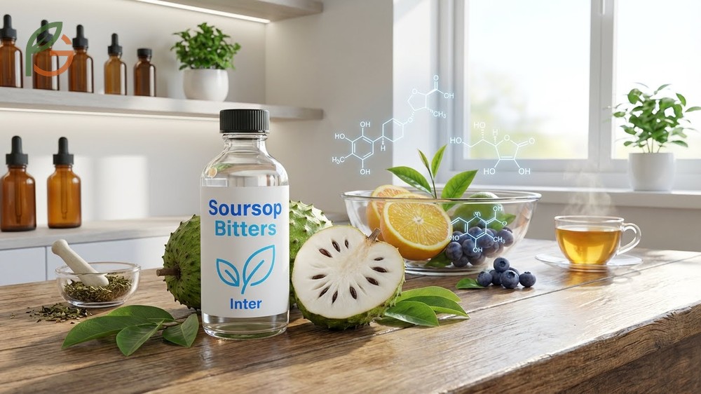Benefits of soursop bitters for enhanced digestion and immune support using natural plant compounds.