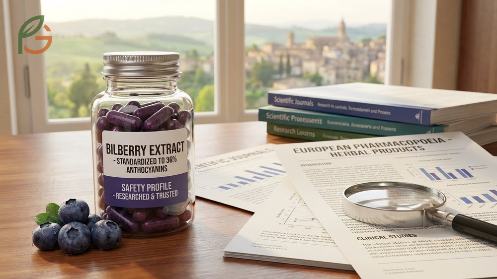 Bilberry supplement safety relies on third party testing and standardized 36 percent anthocyanin content.