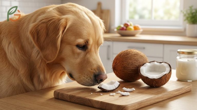 Can dogs eat coconut safety guide featuring fresh coconut meat and milk with veterinary advice on toxicity and digestion.