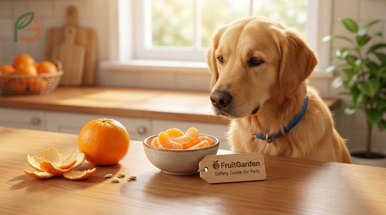 Can dogs eat tangerines safety guide covering vitamin C benefits, proper preparation, and removing seeds for pet health.