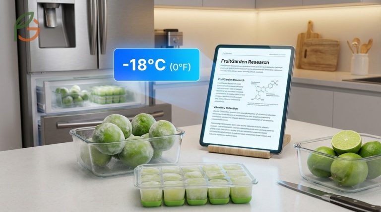 Can you freeze limes effectively for up to 4 months while maintaining vitamin C content and fresh flavor profile.