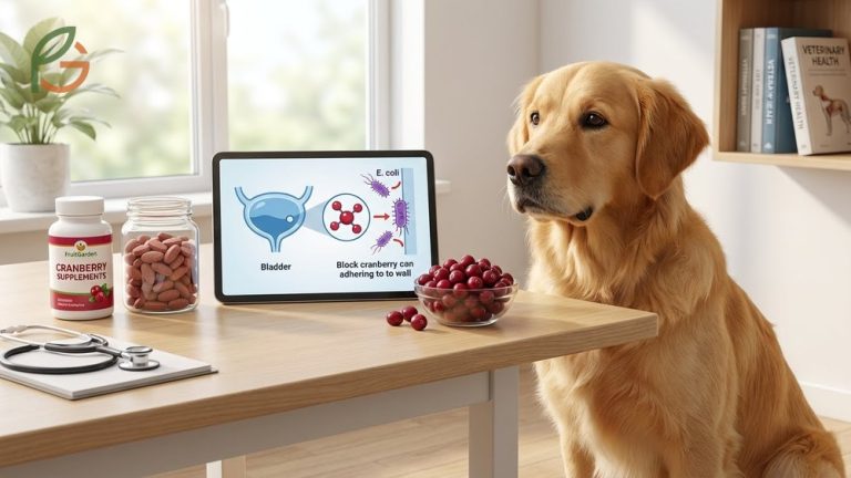 Cranberry for dogs UTI supplements stop bacteria from sticking to bladder walls using natural antioxidant compounds.