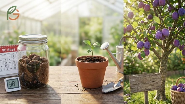 How to grow plum trees from pits by selecting viable seeds and thoroughly removing pulp residue.