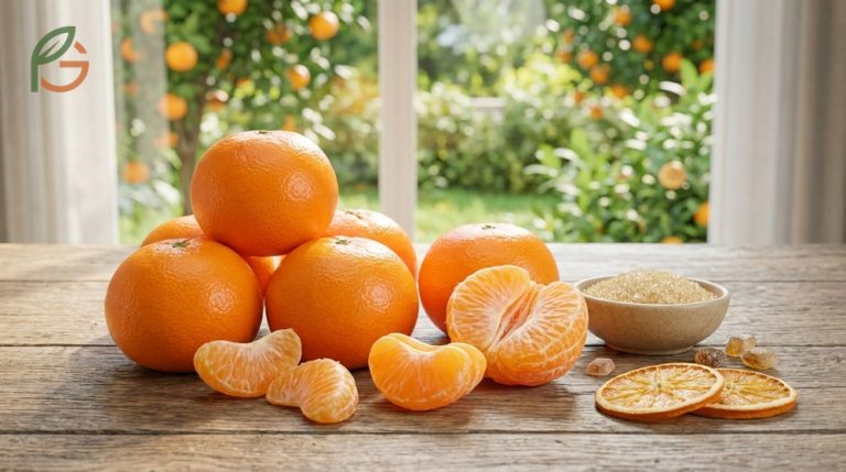 Tangerine nutrition facts show one medium fruit contains 47 calories and 9 grams of natural sugar.