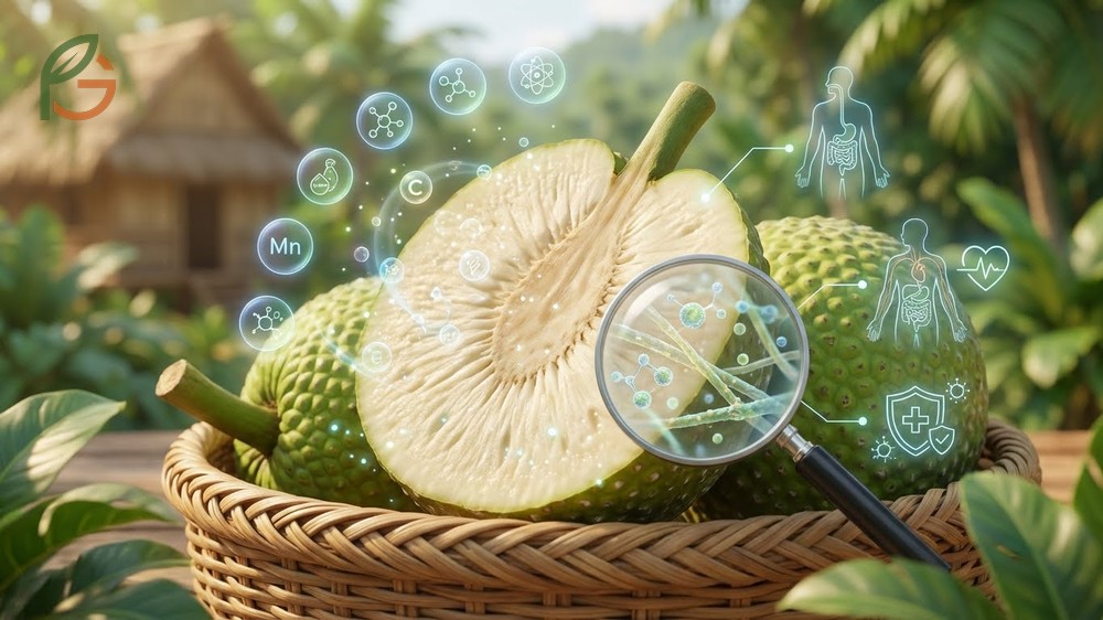 Breadfruit health benefits stem from resistant starch and essential vitamins that support multiple body systems.