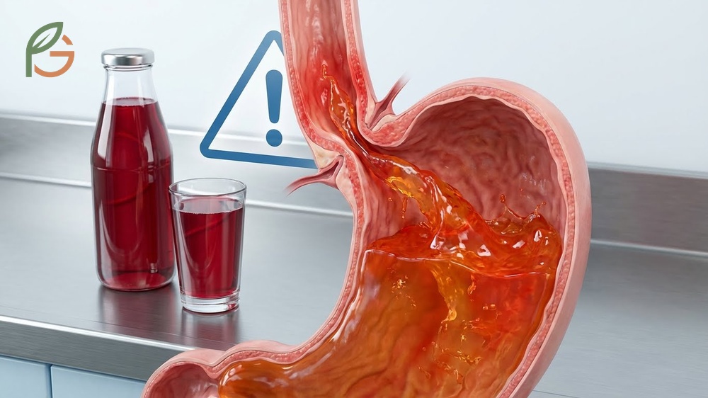 Cranberry juice and GERD symptoms often intensify as the acidic liquid washes over inflamed esophageal tissue.
