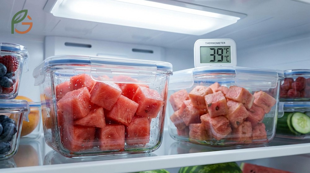 How long is cut watermelon good for is limited to 3 to 5 days when stored in airtight containers at 41 degrees F.