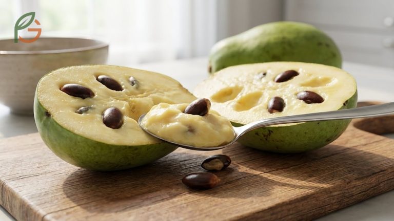 How to eat a pawpaw using the spoon and scoop method to enjoy the custard texture while removing large seeds.