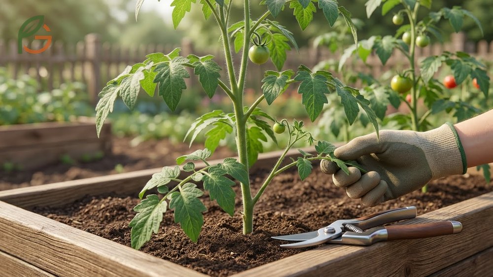 When to prune cherry tomatoes during early establishment, mid-season maintenance, and late-season topping phases.