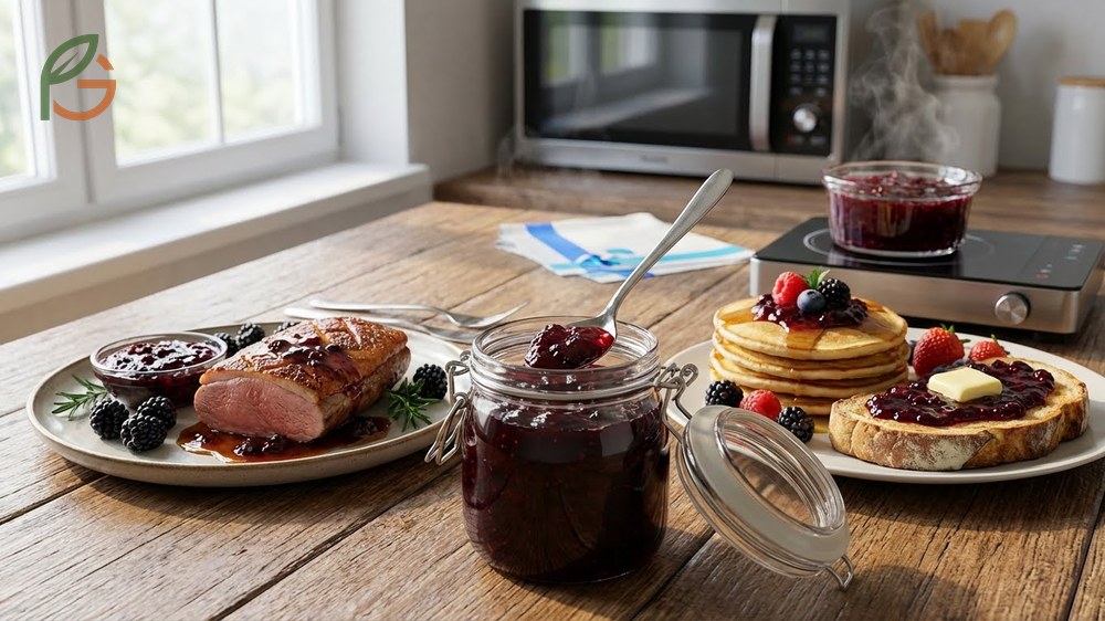 Uses for blackberry preserves range from glazing roasted meats to swirling into yogurt for a sweet and tart treat.