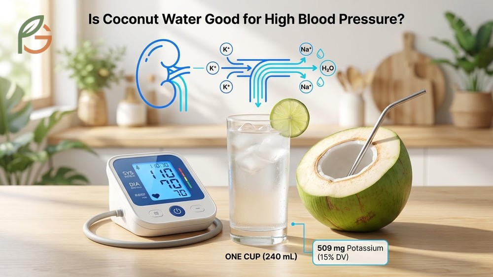 Is coconut water good for high blood pressure management through natural diuretic effects and potassium.