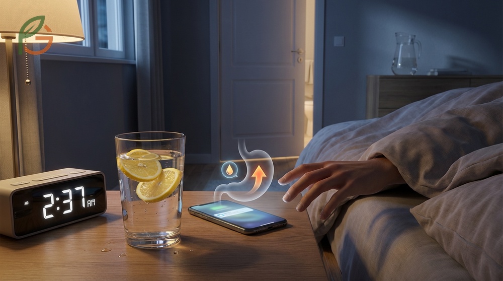 Side effects of lemon water at night may include acid reflux and tooth enamel erosion if not properly rinsed.