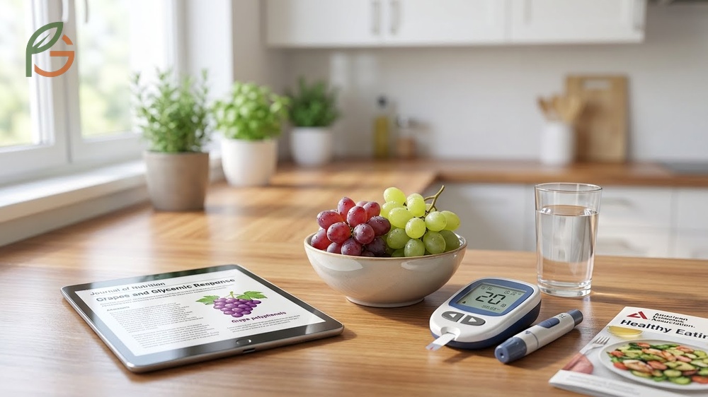 Are grapes good for diabetics based on nutritional research showing low glycemic index and fiber benefits.