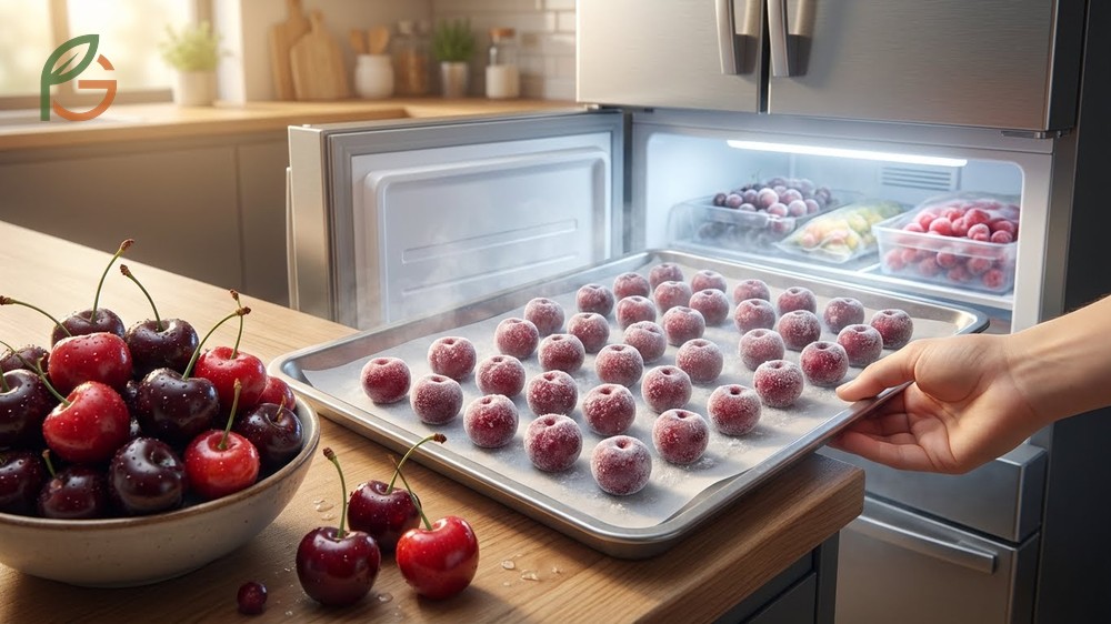 Can you freeze cherries overview explaining how flash freezing preserves nutrients and prevents mushy texture in fruit.