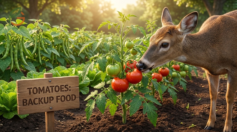 Do deer eat tomato plants is a common question as they are opportunistic feeders that browse tomatoes when preferred food is scarce.