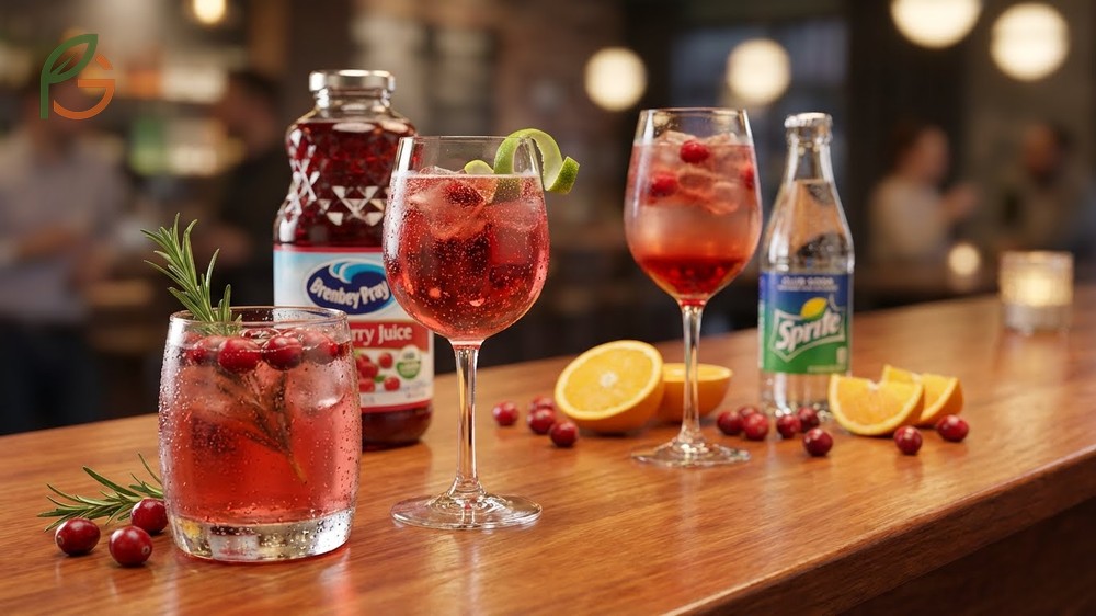 Mocktails with cranberry juice combine fresh citrus and herbs for a complex flavor profile without alcohol.