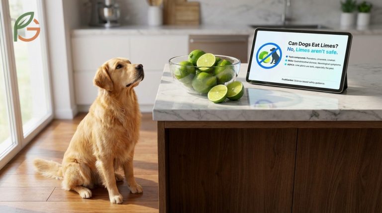 Can dogs eat limes explained with details on toxic compounds like psoralens and essential oils that affect canine health.