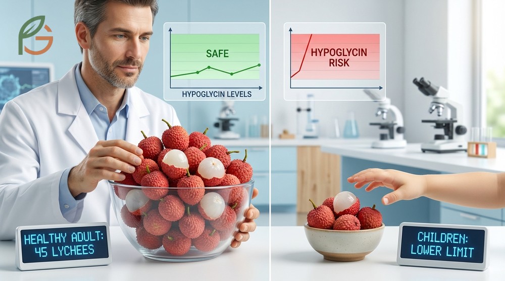 Lychee consumption limits recommend adults eat no more than twenty ripe fruits daily after a balanced meal.