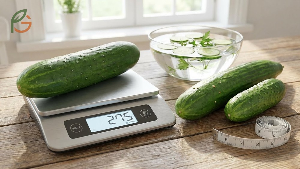 Calories in one cucumber ranging from 24 calories for small ones to 45 calories for medium varieties.