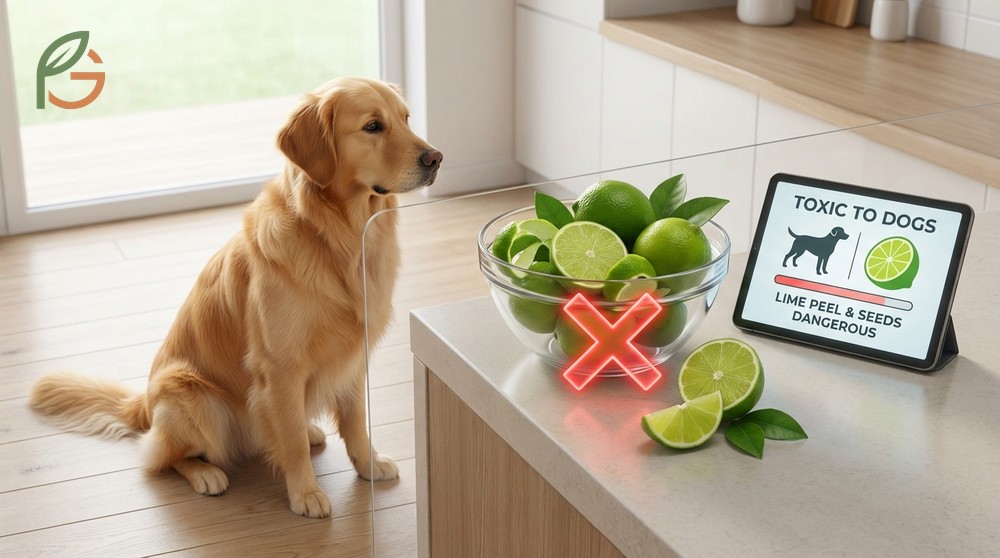 Can dogs eat limes safely is answered negatively as the peel contains concentrated oils that cause liver damage risks.