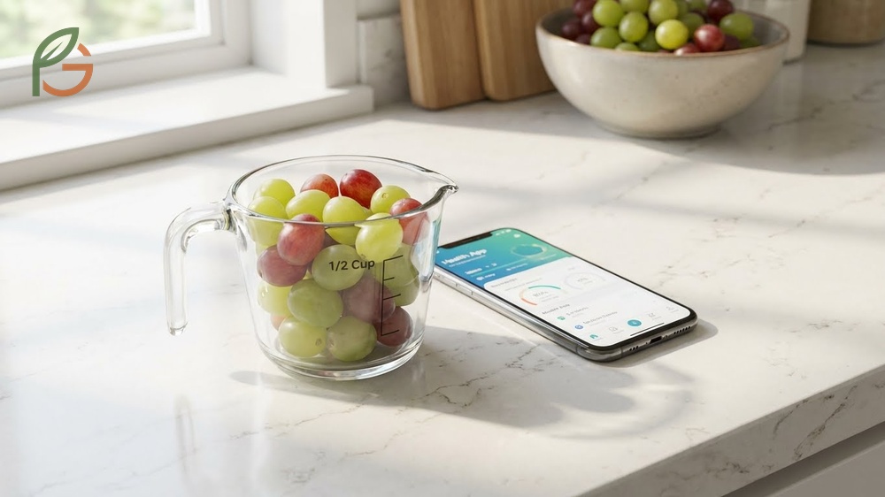 How many grapes can a diabetic eat daily based on ADA recommendations of fifteen to twenty grapes.
