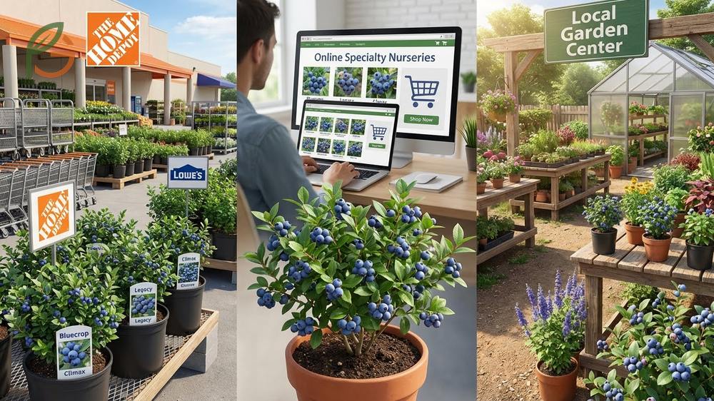 Where to buy blueberry bushes from big box retailers online specialty nurseries and local garden centers.