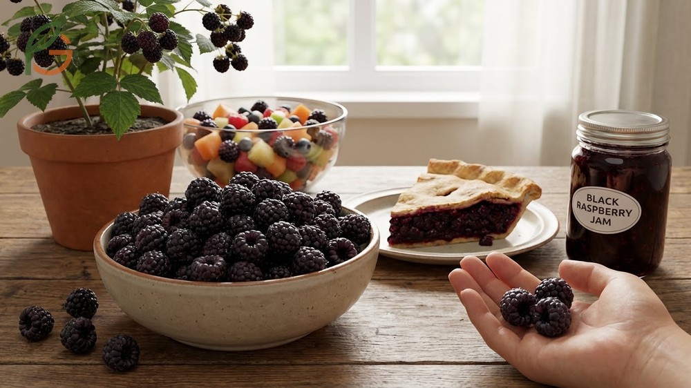 Best uses for black raspberries in fresh eating and jams where their robust flavor holds up to cooking.
