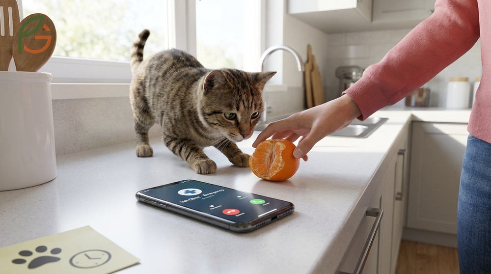 What to do if your cat eats tangerine involves removing the fruit immediately and contacting a veterinarian for urgent guidance.