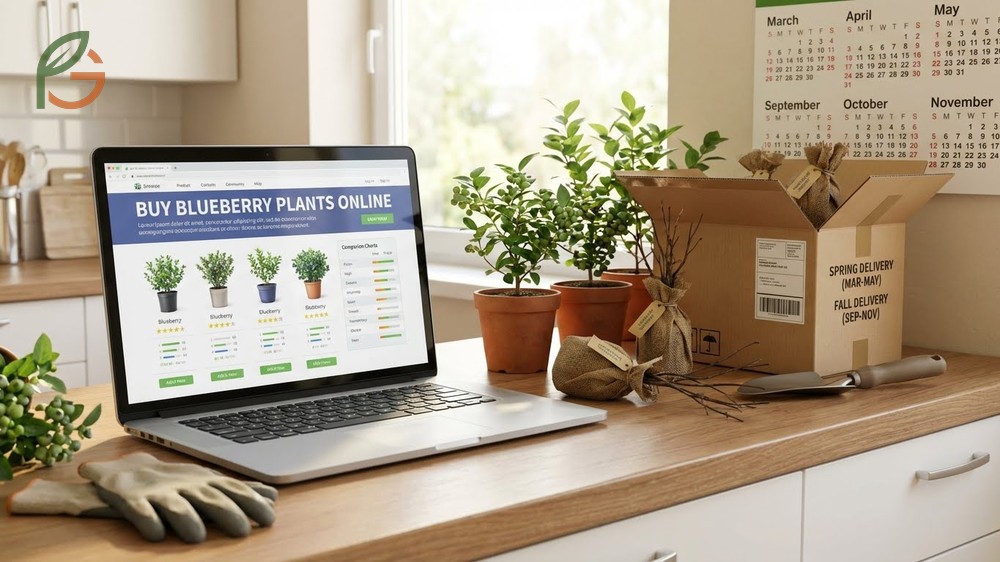 Buy blueberry plants online to access over thirty varieties with bare root shipping options during spring planting.