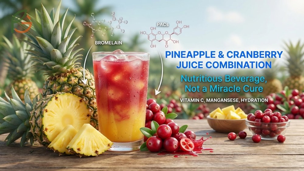Pineapple and cranberry juice combination benefits for hydration and nutrient intake.