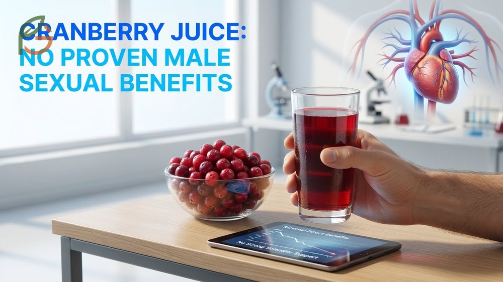 Cranberry juice benefits male sexually focusing on prostate health and vascular support.