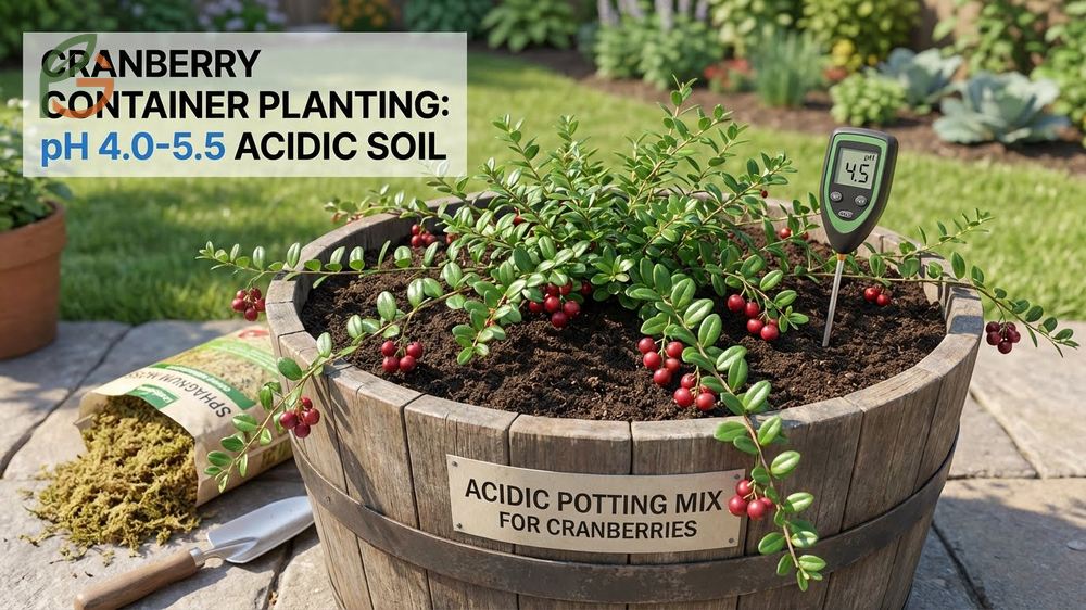 How to plant cranberry vines involves preparing highly acidic soil with sulfur to mimic natural bog conditions.