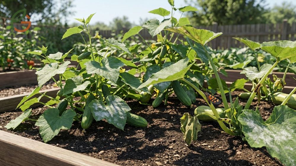 Managing shared pest problems like squash vine borers requires row covers and weekly stem checks for protection.