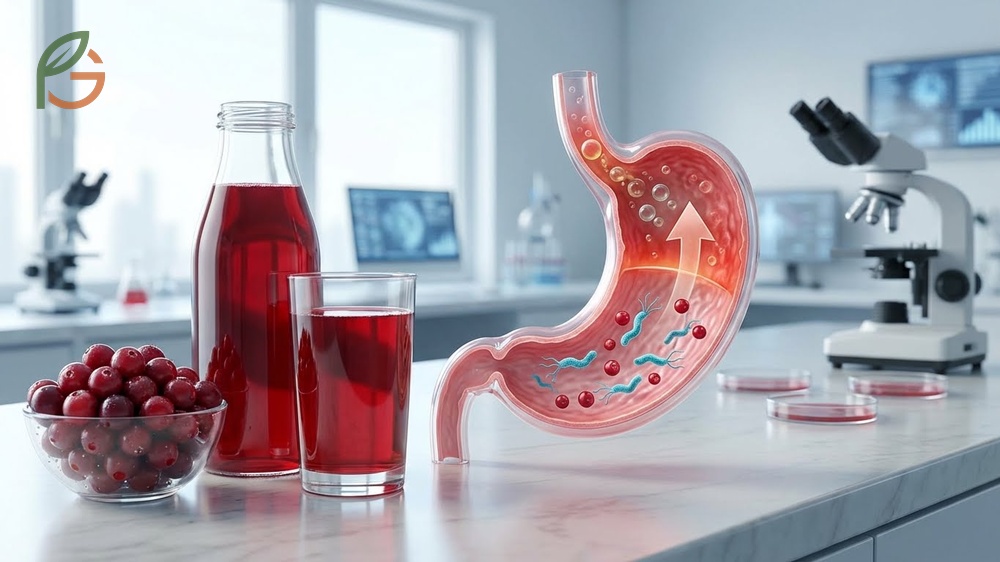 Cranberry juice for stomach health shows promise in fighting H pylori infection despite its potential to cause heartburn.