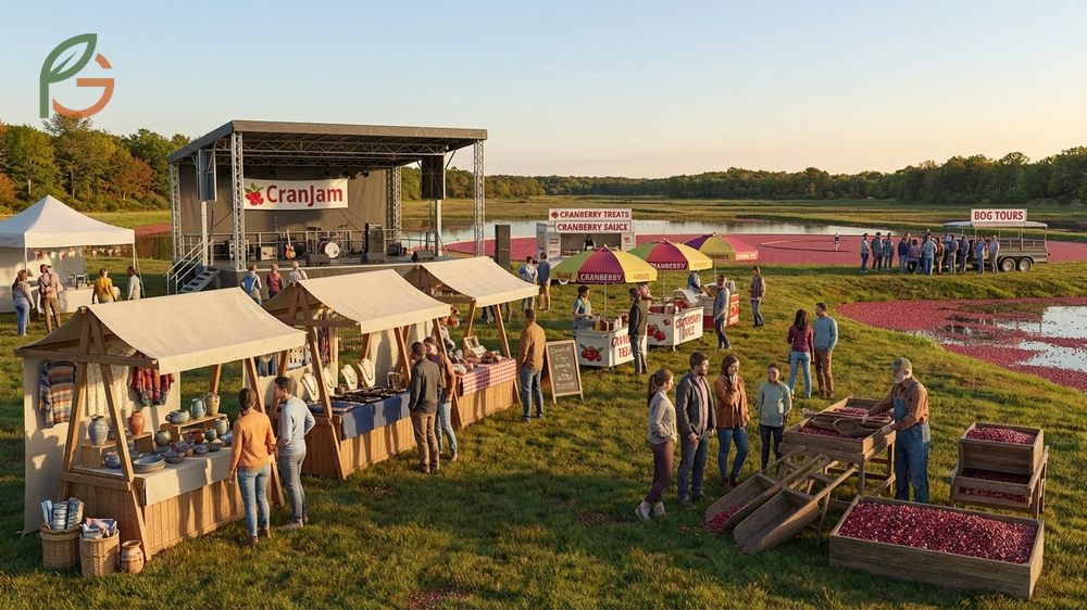 Cranberry festivals in Harwich and Wisconsin showcase harvest equipment and offer fresh local berry products.