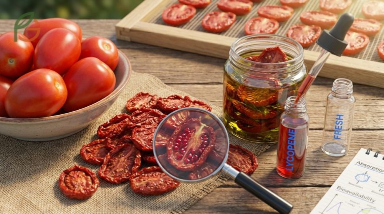 Are sun dried tomatoes healthy given they retain 90% of their lycopene content during the dehydration process.