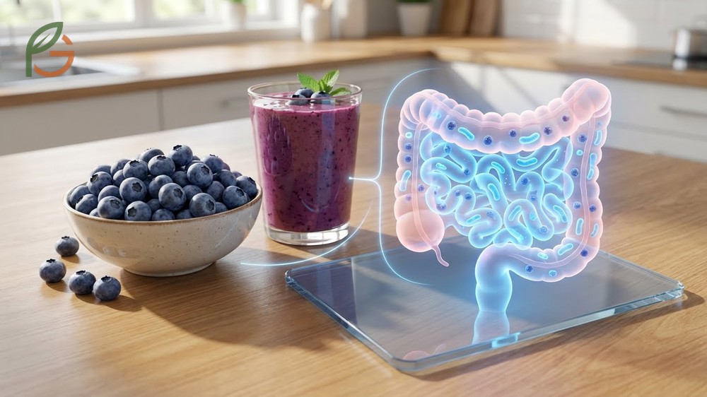 Blueberries for digestion benefits include feeding beneficial gut bacteria and reducing intestinal inflammation.