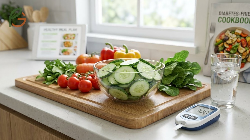 Can diabetics eat cucumbers without restriction as a non-starchy vegetable with only 15 calories per 100g.