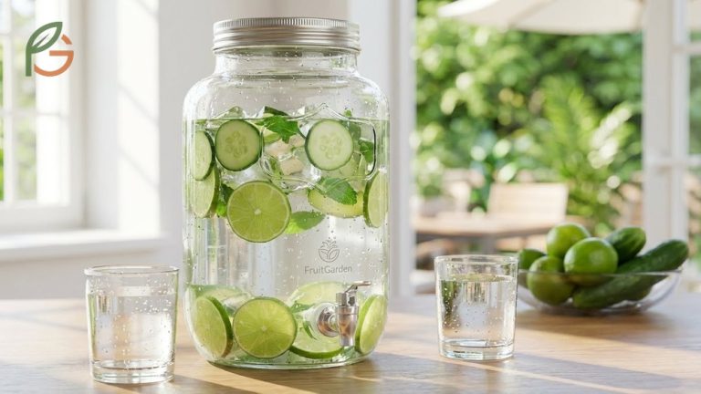 Cucumber and lime water provides 27 mg of vitamin C per 100g while offering superior hydration with minimal calories.