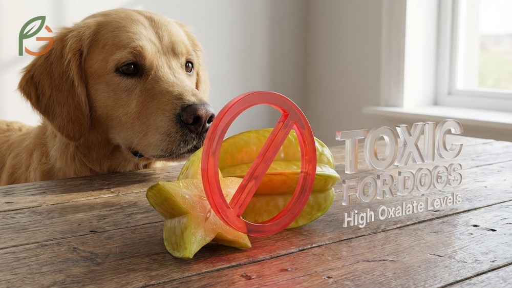 Can dogs eat starfruit answered as no due to toxic oxalates that cause serious vomiting and kidney damage.