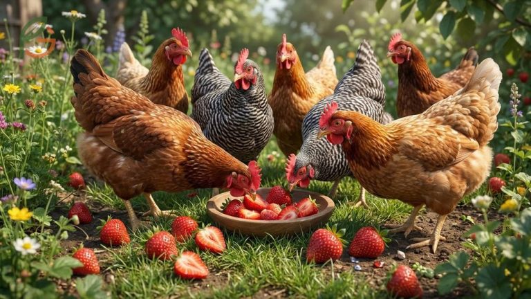 Can chickens eat strawberries providing vitamin C and antioxidants for healthy backyard flocks.