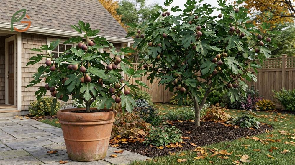 Chicago hardy variety characteristics displaying a productive tree suitable for containers and small garden spaces.