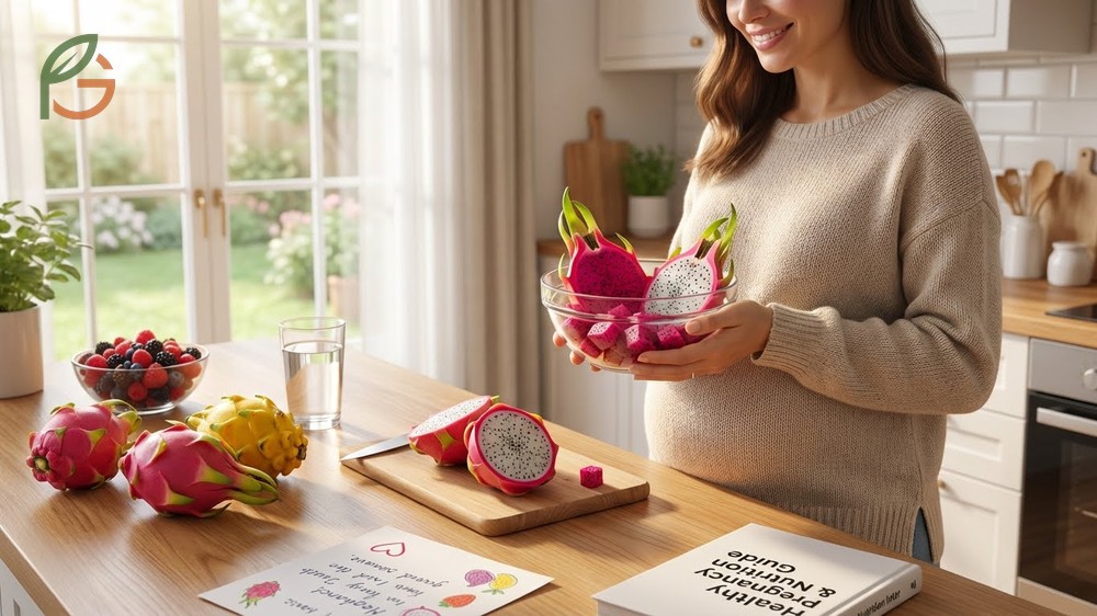 Dragon fruit and pregnancy nutrition facts showing nutrient density and benefits for birth weight outcomes.
