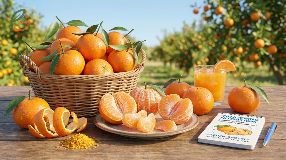 Tangerine nutrition benefits deliver 16g of carbohydrates and 44mg of calcium per medium fruit.