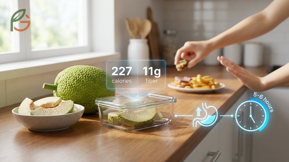 Weight management benefits of breadfruit include high satiety and low calorie density to effectively prevent overeating.