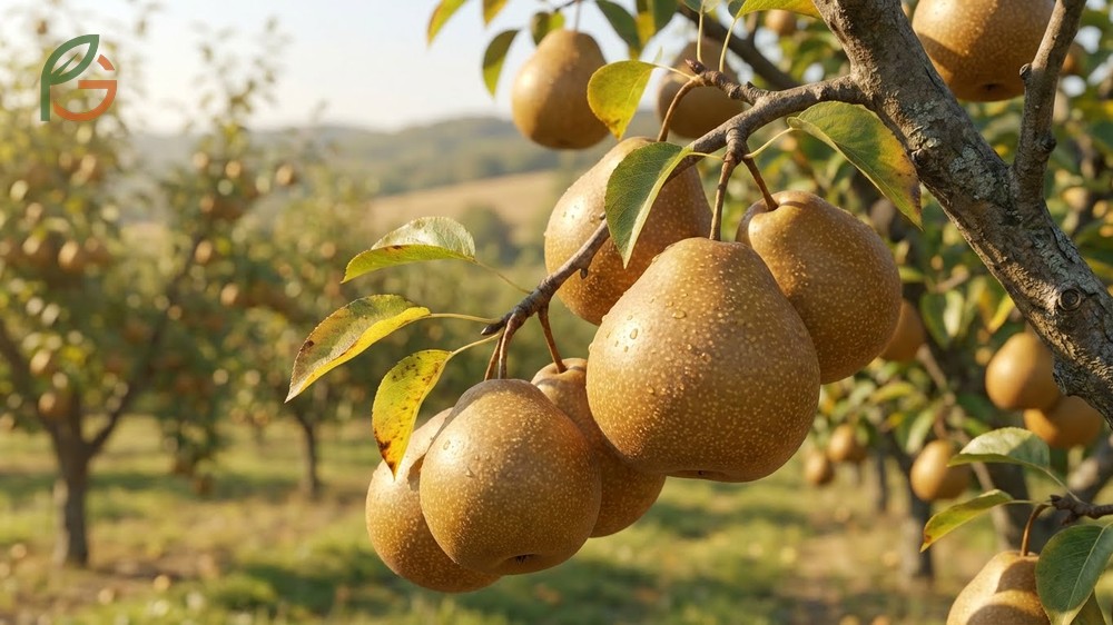 When are Asian pears ripe determined by peak harvest windows in August and September depending on growing zones.