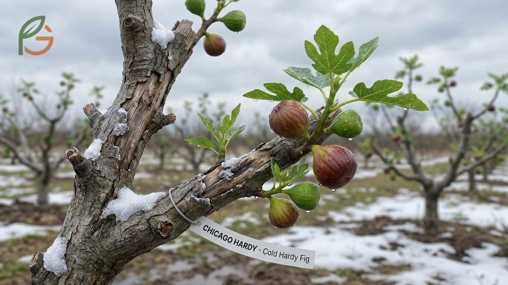 Cold hardy fig winter protection using mulch and burlap wrapping to insulate roots during dormancy.
