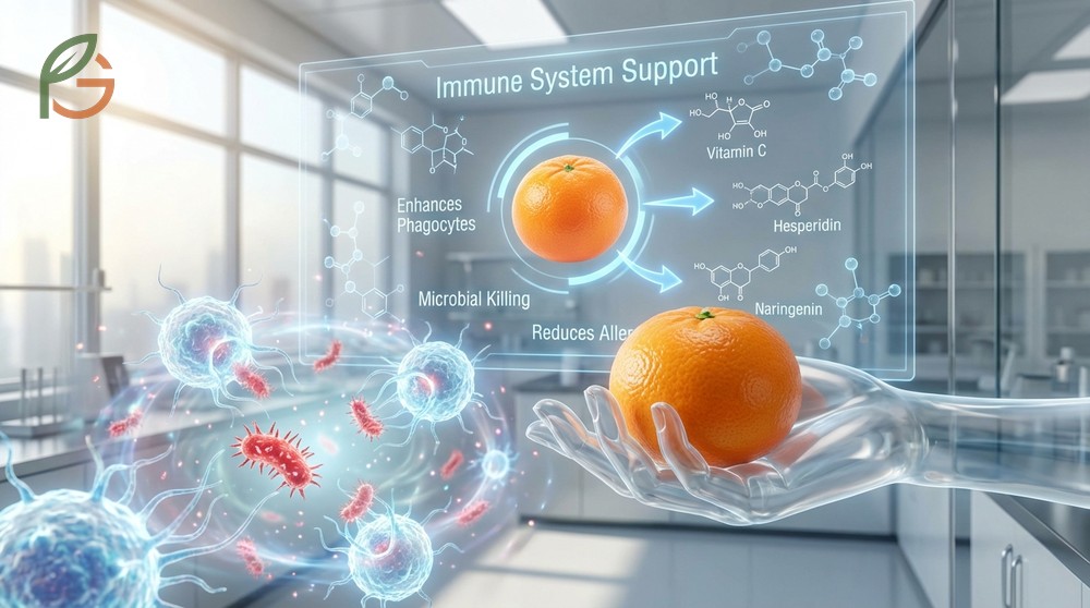 Immune system support from vitamin C strengthens T cells to protect against infections and viruses.