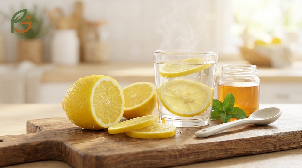 Is lemon good for sore throat relief as citric acid stimulates saliva production and breaks down mucus.