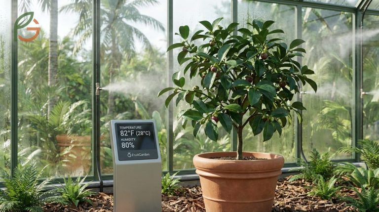 Mangosteen fruit live plant cultivation requires tropical temperatures between 68 and 86 degrees Fahrenheit.